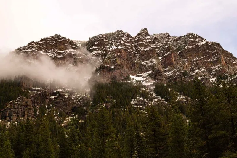 A view of a mountain in Big Sky in Montana - one of the many things to do in Yellowstone