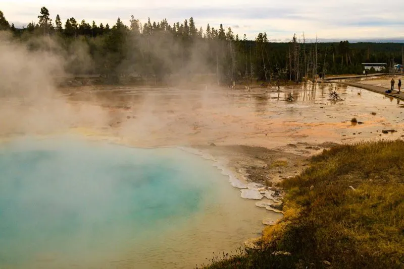 A view of Fountain Paint Pots that shouldn’t be skipped on your Yellowstone itinerary