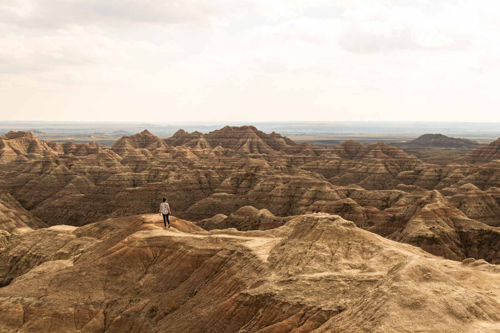 A photo of Badlands National Park which is a fun thing to do near Rapid City