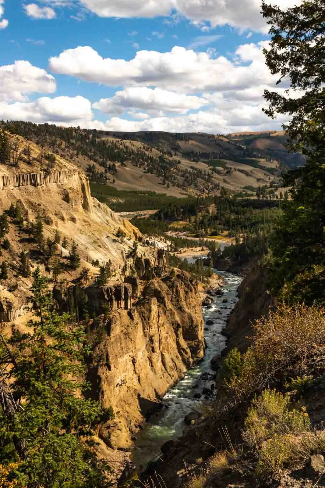 A view of Tower Fall is a must see on your Yellowstone itinerary