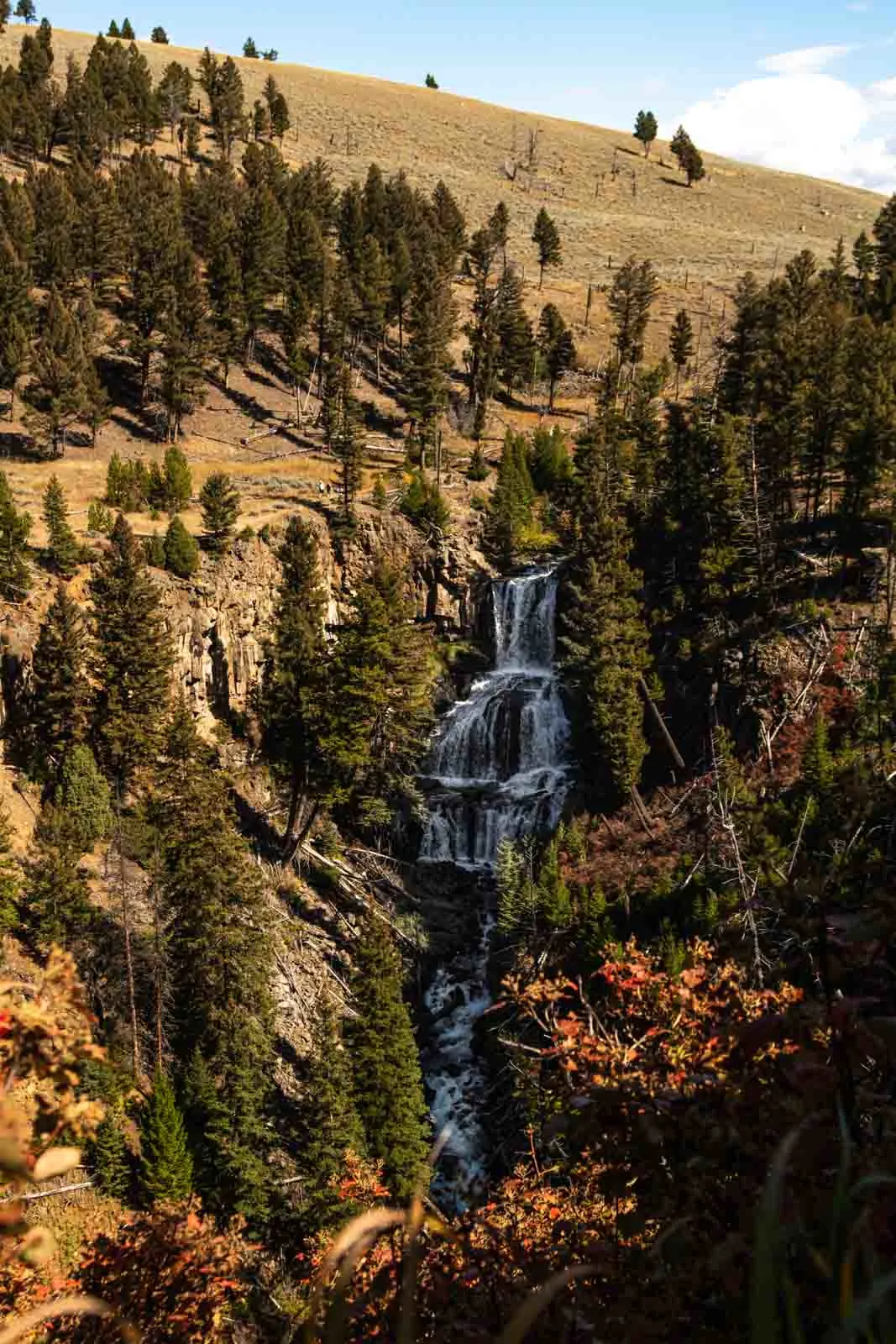 A view of Undine Falls that shouldn’t be skipped on your Yellowstone itinerary