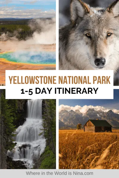 Yellowstone National Park Itinerary