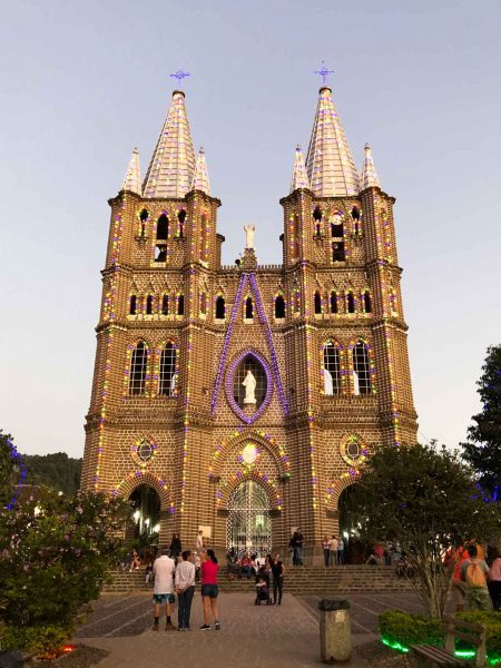 A church in Jardin, Colombia on a Medellin tour