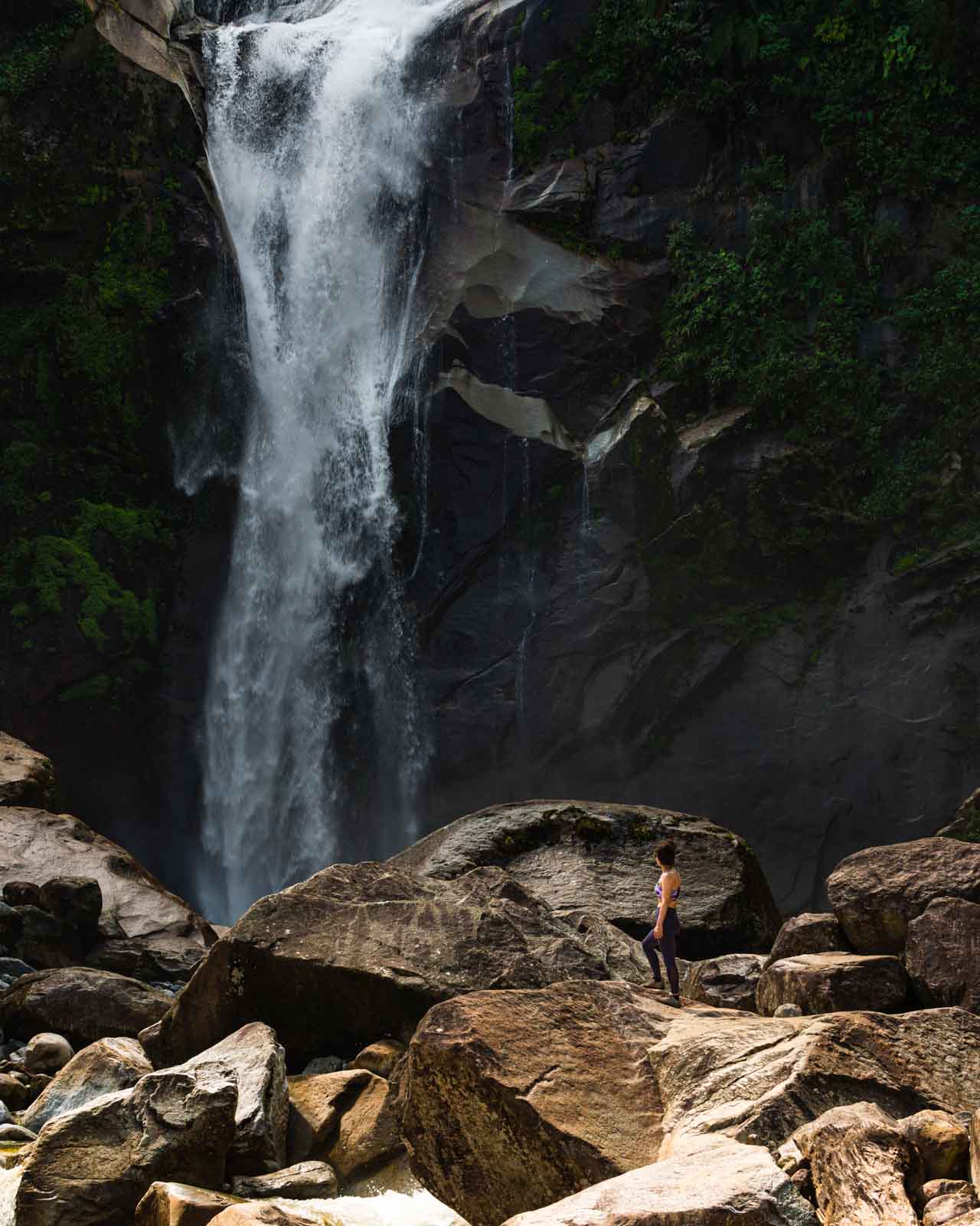 Tarapoto Waterfall in Jardin, Colombia.