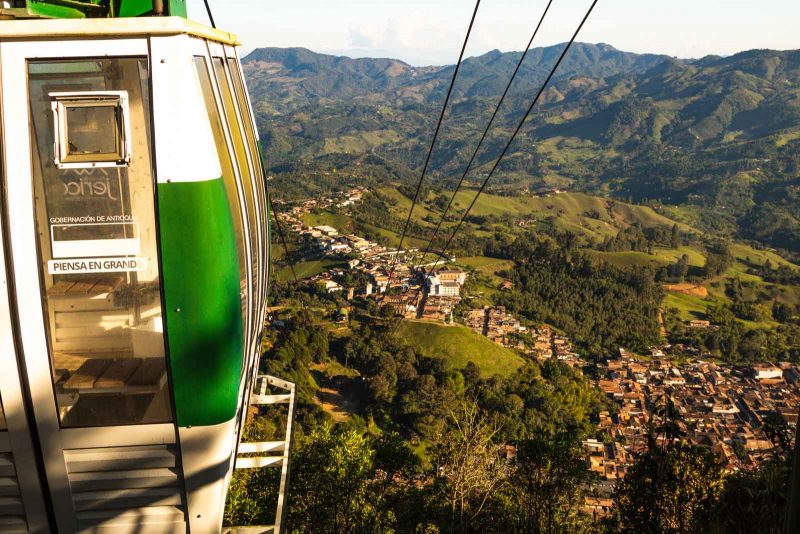 Cable car in Jerico on a Medellin tour