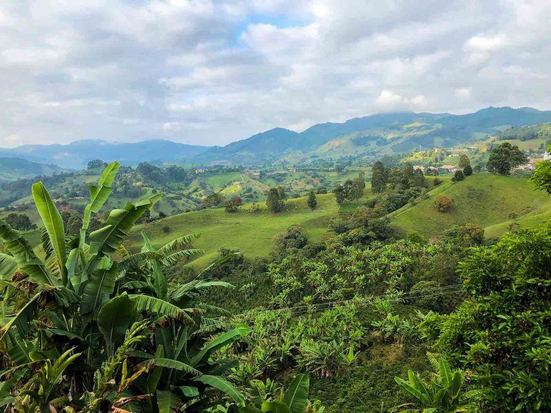 The view from our hotel in Jerico, Colombia is beautiful.