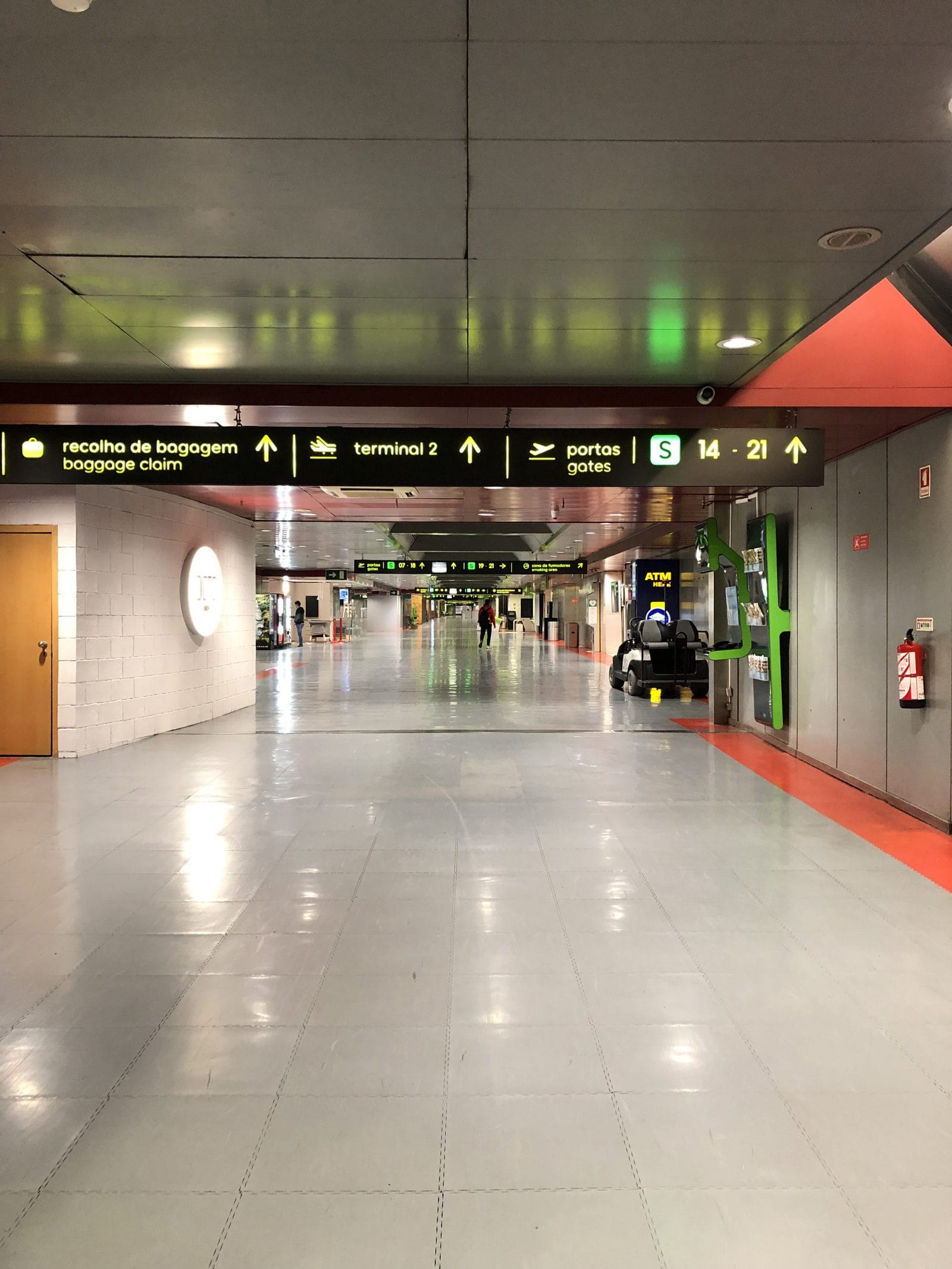 Lisbon Airport - empty!