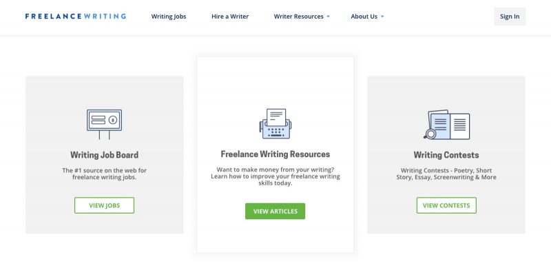 Freelancing is a great site to work from home if you're a writer!