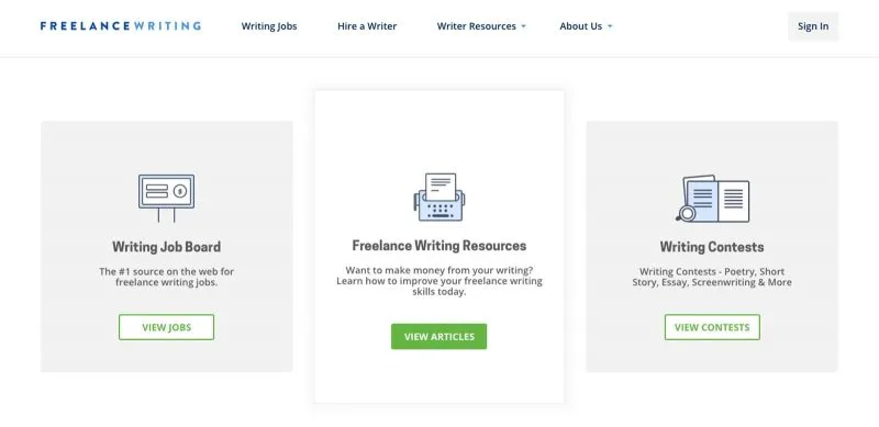 Freelancing is a great site to work from home if you're a writer!