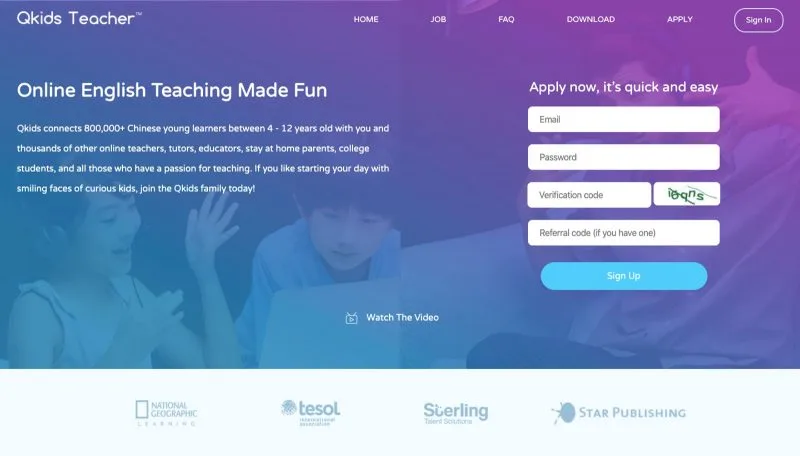Qkids is another useful website for teaching English from home.