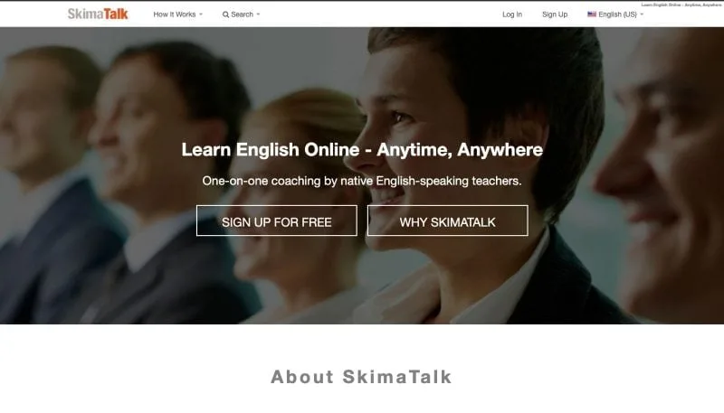 Skimatalk is another website you can use to teach English from home.