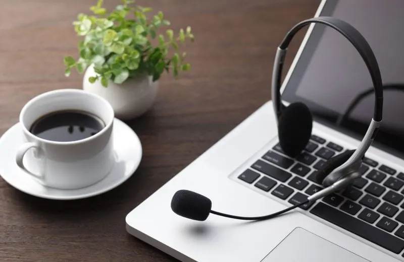 This is some of the equipment you will need to teach a language online.