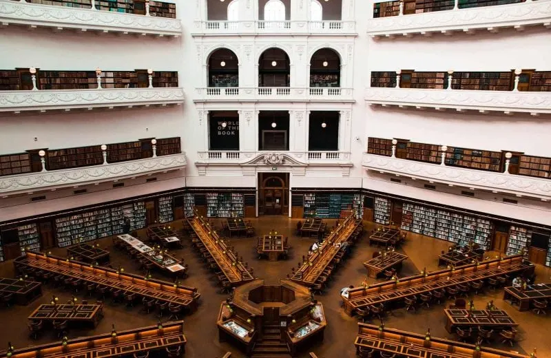 A chill and free thing to do in Melbourne is to hang out at the libraries.