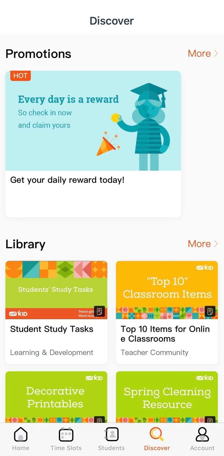 VIPKid teacher dashboard