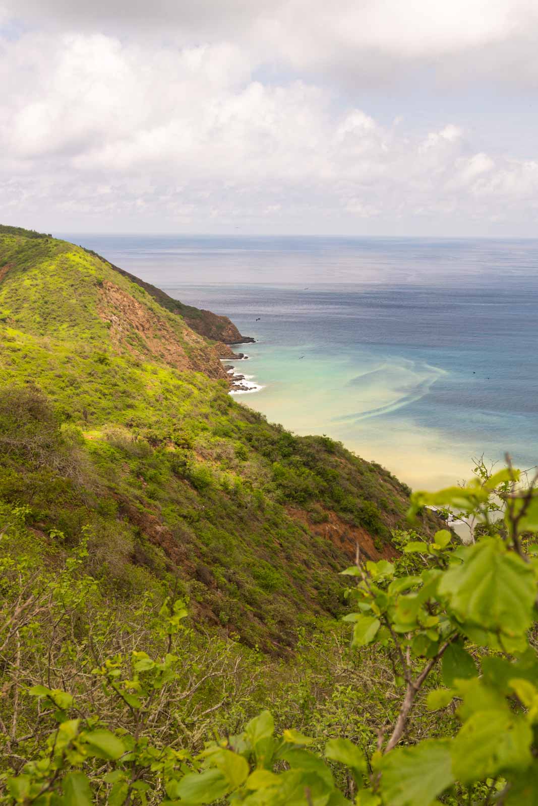 Cliffs on Isla de La Plata near Montanita Ecuador