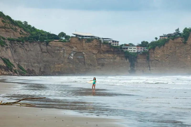 Olon, Ecuador has beautiful beaches for surfing!