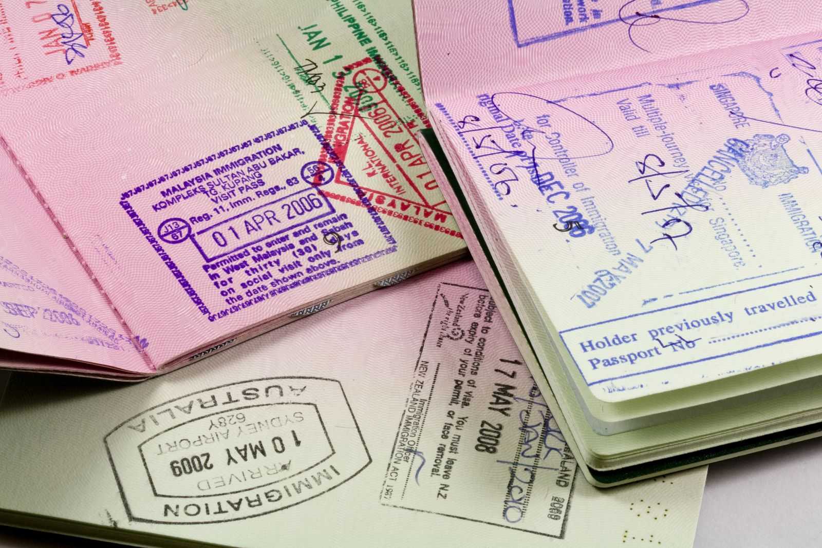 Digital Nomad Visas in numerous passports.
