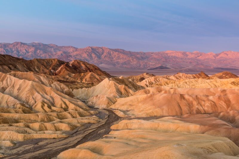 Sunset colors in Death Valley, California