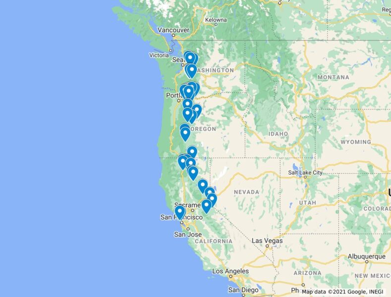 San Francisco to Seattle Road trip