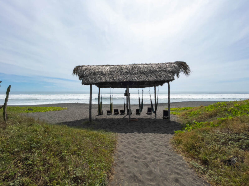 Beach hammocks at El Paredon, Guatemala