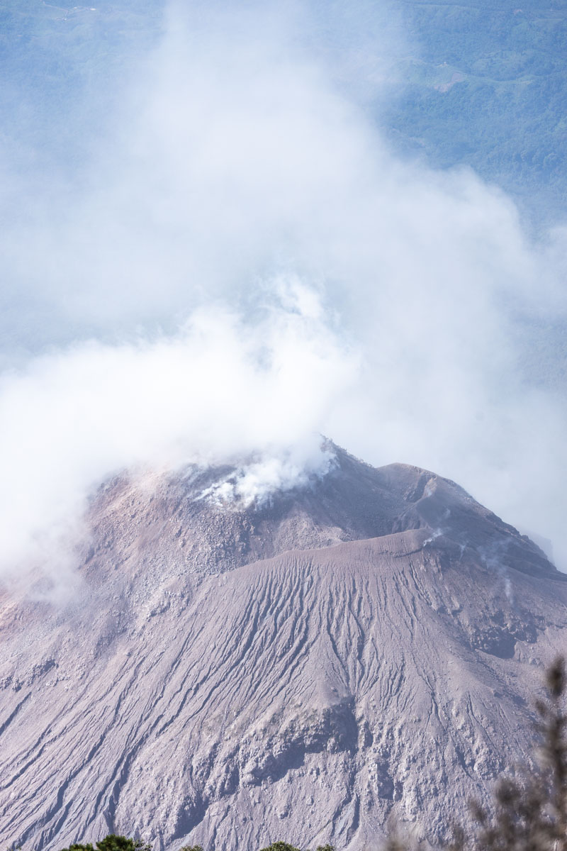 View of Santiaguito from Santa Maria in Guatemala