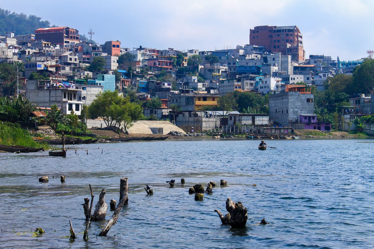 Santiago village on Lake Atitlan in Guatemala