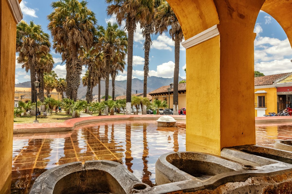 Washing stations at Tanque la Union in Antigua Guatemala
