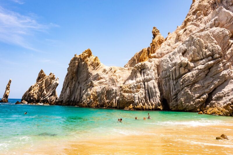 Beach cliffs in Cabo cost of living in Mexico