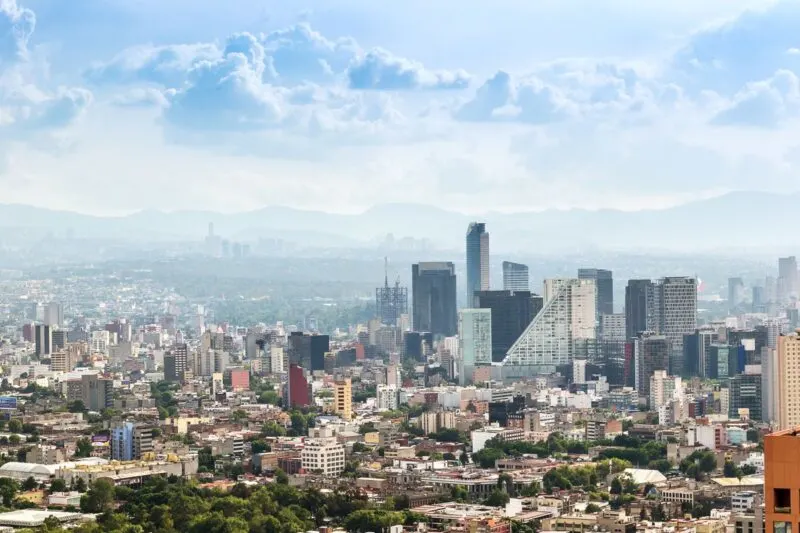 Mexico City skyline cost of living in Mexico