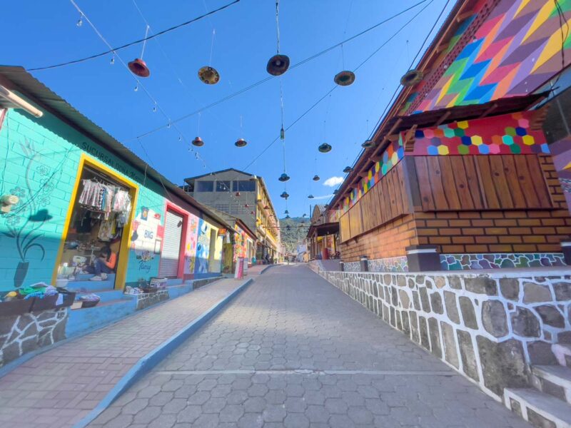 Colorful streets of San Juan on Lake Atitlan Guatemala