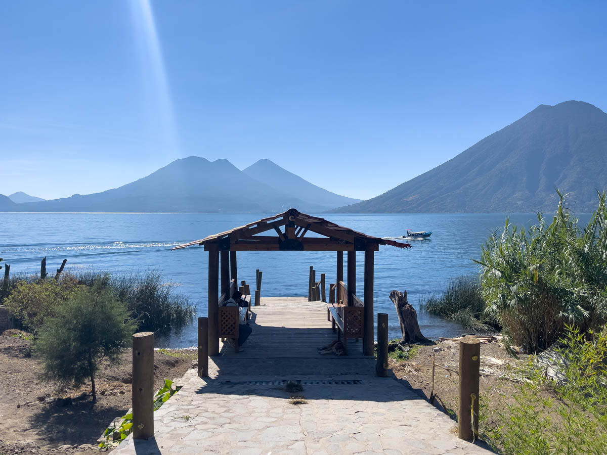 Dock at San Marco on Lake Atitlan Guatemala
