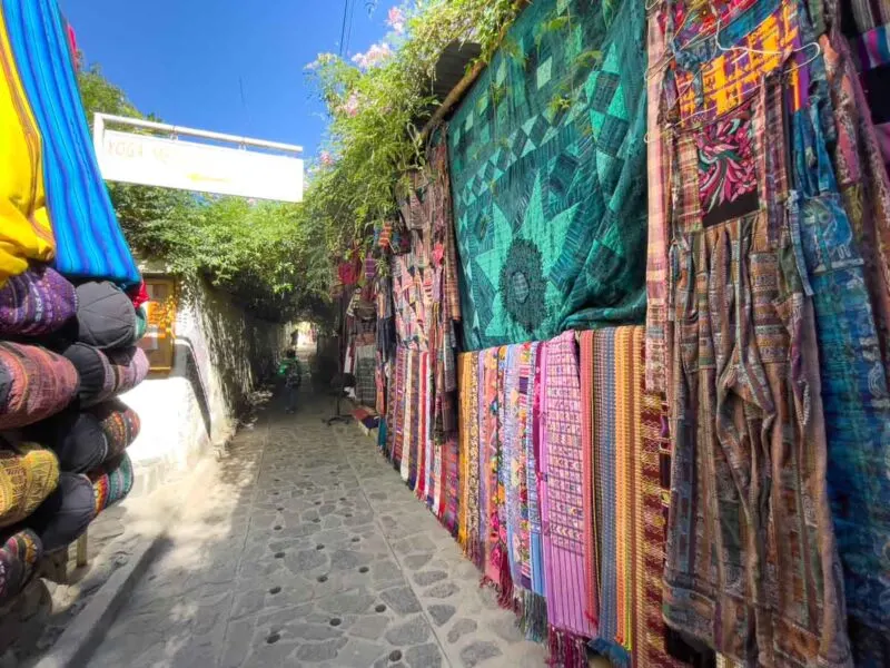 Visit colorful streets in San Marco for things to do in Lake Atitlan