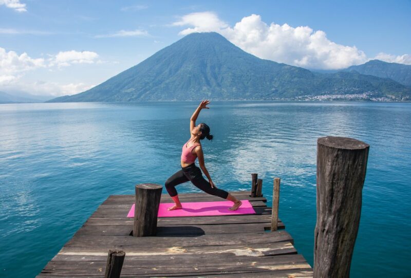 Try yoga on the dock for things to do in Lake Atitlan