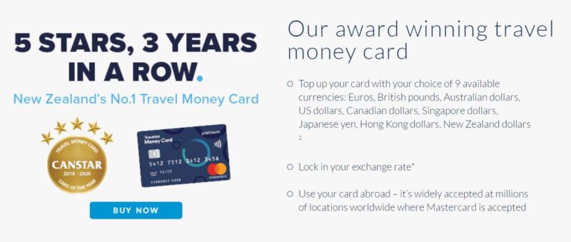 Travelex Money card best travel cards