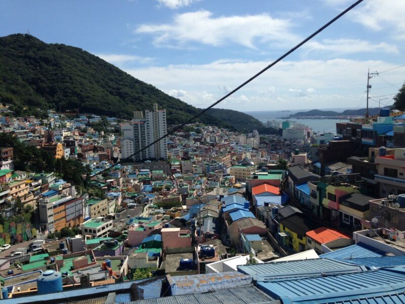 Aerial view of Gamcheon Village, Busan, teaching English in South Korea