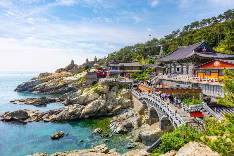 Haedong Yonggungsa Temple in Busan, teaching English inSouth Korea