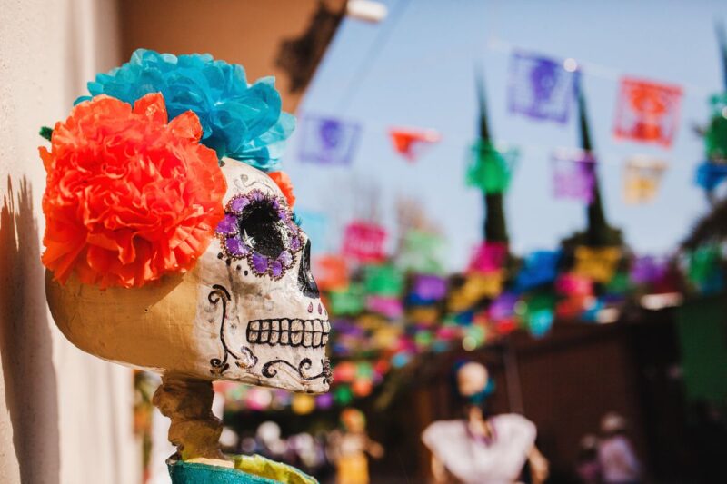 Skull decoration Dia De Los Muertos things to do in Oaxaca