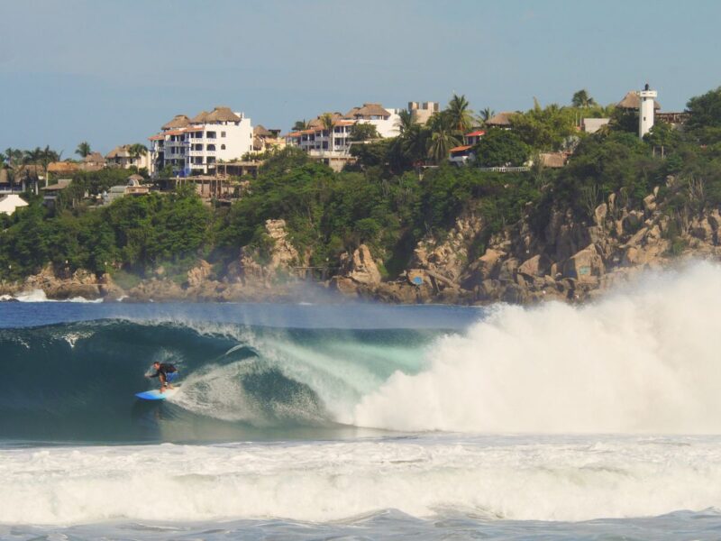 Surfing Zicatela, Puerto Escondido, for things to do in Oaxaca