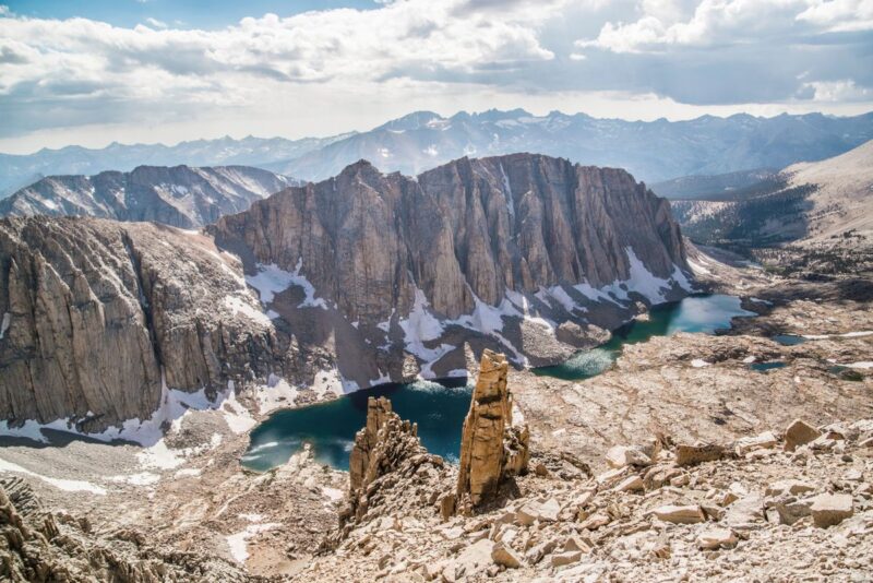 Alpine Lakes view from Mount Whitney things to do in Sequoia National Park