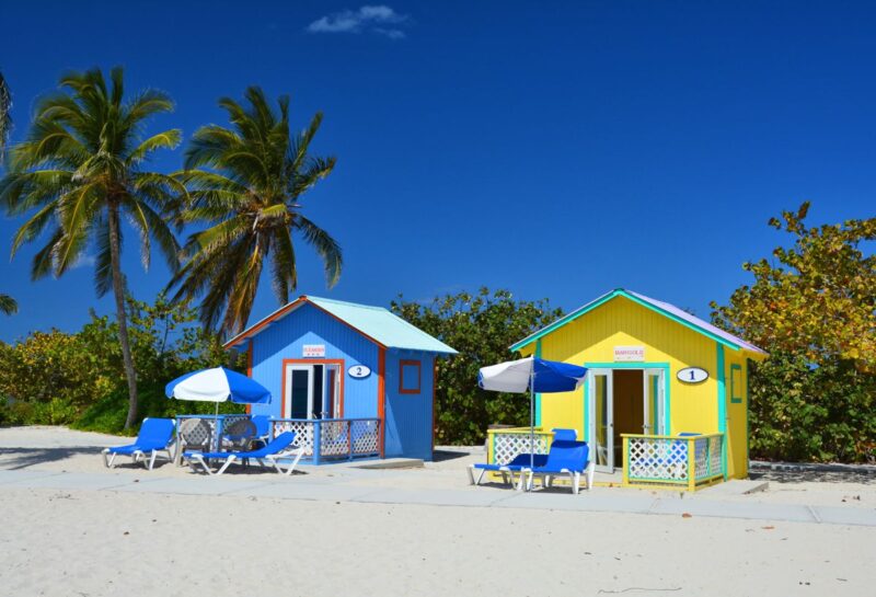 Beach bungalows in Eleuthera Caribbean island hopping