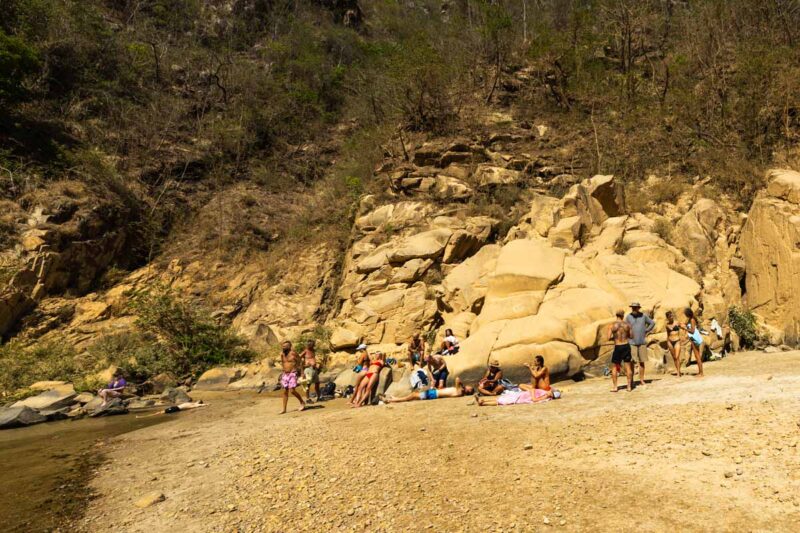 Hiker group Cascada La Reforma