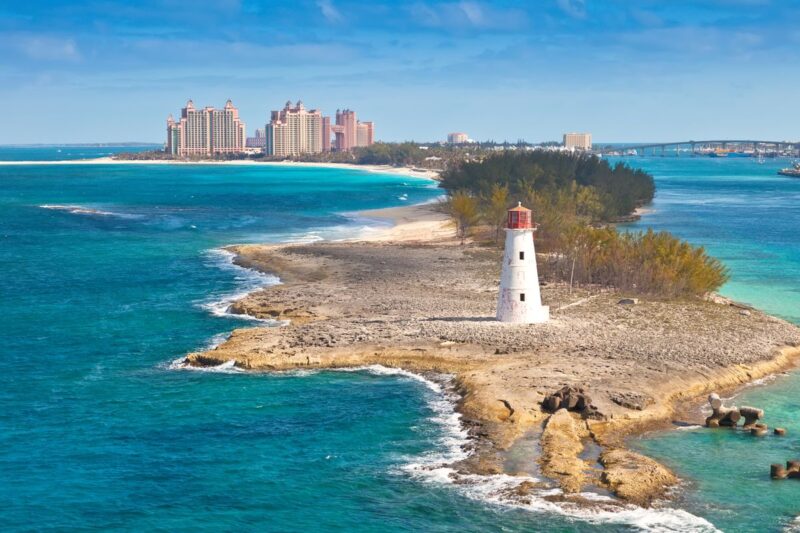 Lighthouse in Nassau Bahamas Caribbean island hopping