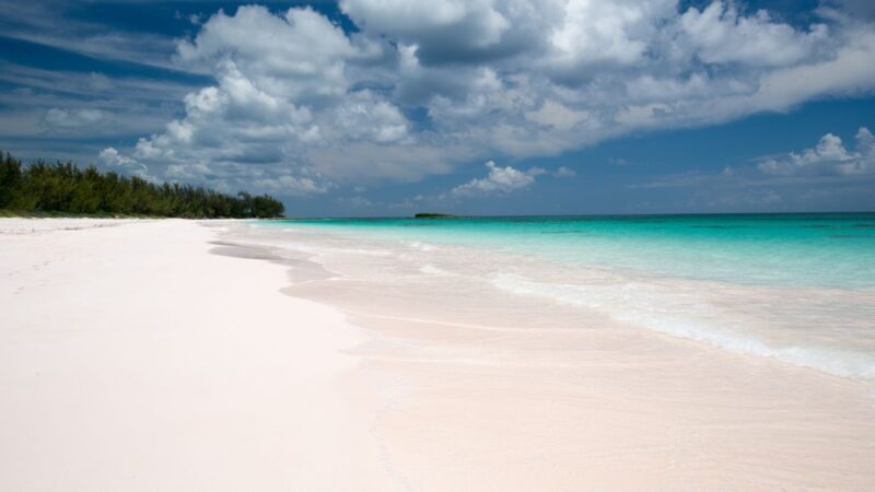 Pink Sand Beach on Harbour Island Bahamas Caribbean island hopping