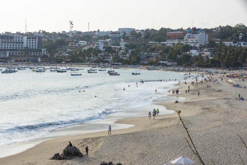 Playa Principal one of the best beaches in Puerto Escondido