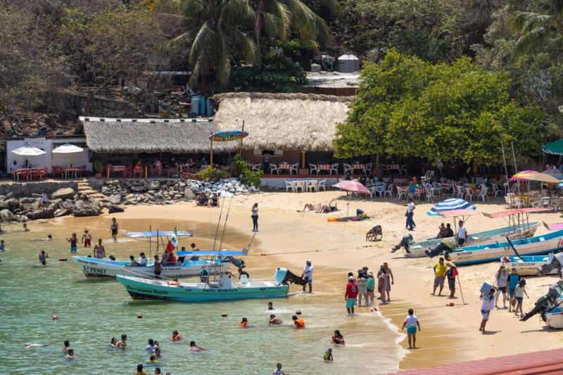 Puerto Angelito one of the best beaches in Puerto Escondido