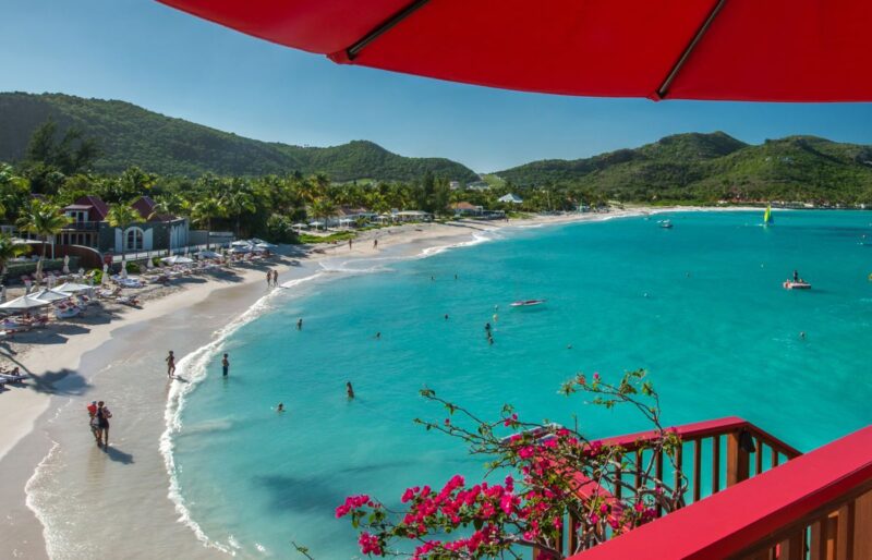 Beach at St Barths Caribbean island hopping