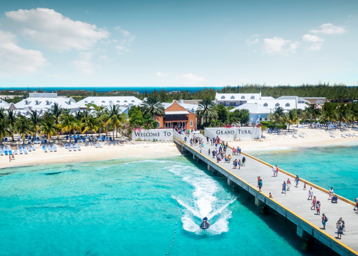 Jetty entrace to Grand Turk Island things to do in Turks and Caicos