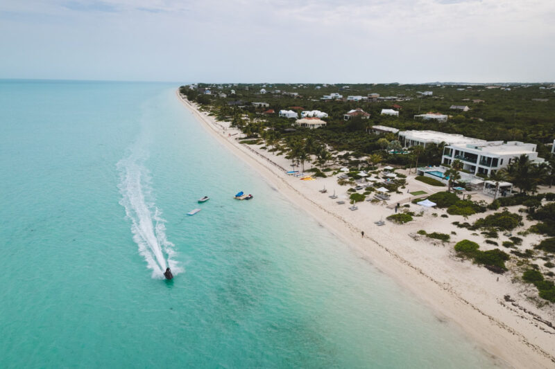 Jet ski at Long Bay Beach best beaches in Turks and Caicos