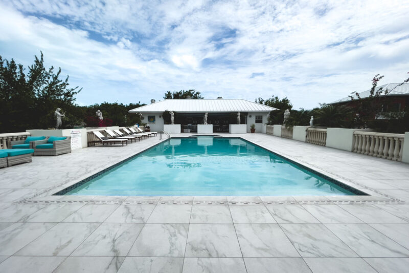 Pool at Neptune Hotel where to stay in Turks and Caicos