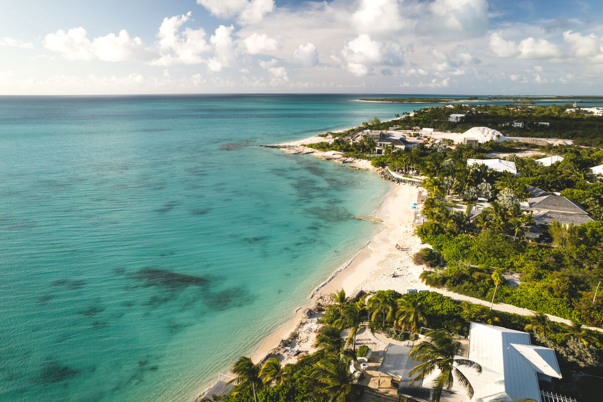 View of Pelican Beach best beaches in Turks and Caicos